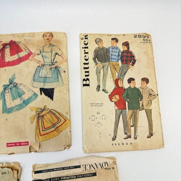 Vintage Sewing Patterns Lot 50s Kitschy Retro Simplicity 4857 Butterick‎ Advance - Picture 3 of 6